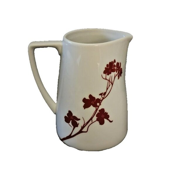 White Red Flower Doogwood‎ Cherry Blossom  Floral Teapot Marladawn - Picture 2 of 8